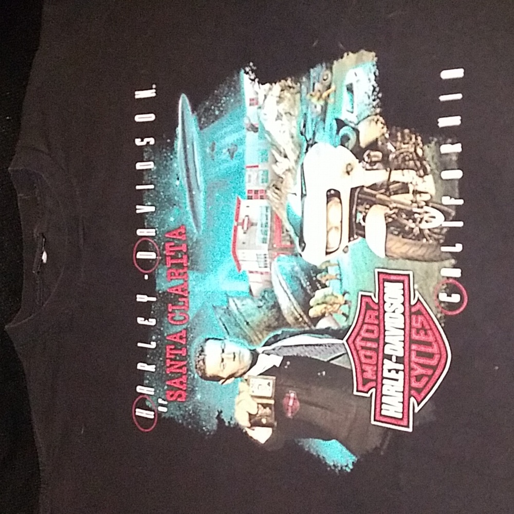 Mens XL Harley Davidson tee. Black. Santa Clarita CA.